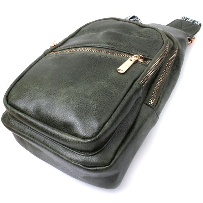 Сумка Vintage Из экокожи Зеленая (22756) изображение 6