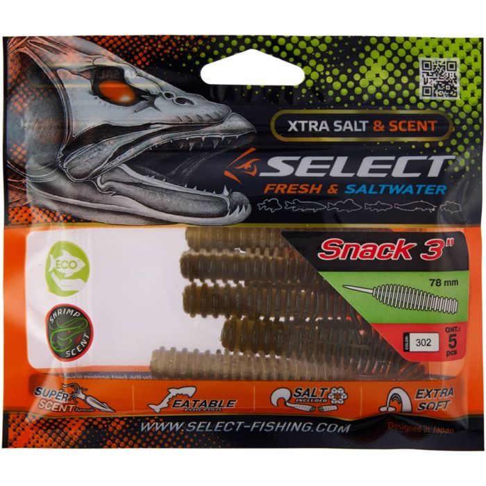 Силікон рибальський Select Snack 3.0" 245 (5 шт/уп) (1870.39.65) зображення 2