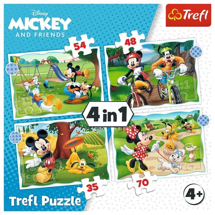 Пазл Trefl Mickey&friends Хороший день (35, 48, 54, 70) элемента (5900511346046) изображение 6