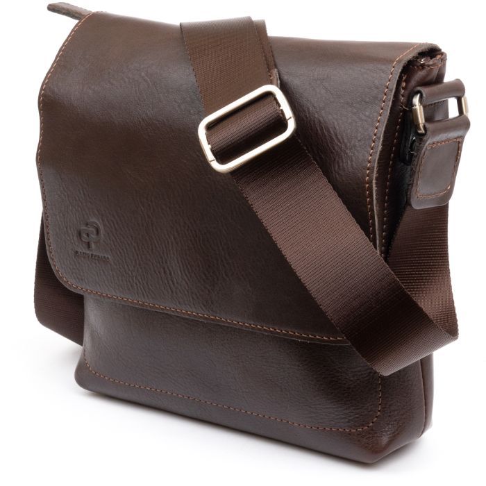 Сумка Grande Pelle В гладкой коже Шоколадная (11334)