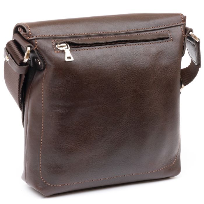 Сумка Grande Pelle В гладкой коже Шоколадная (11334) изображение 2