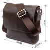 Сумка Grande Pelle В гладкой коже Шоколадная (11334) изображение 3