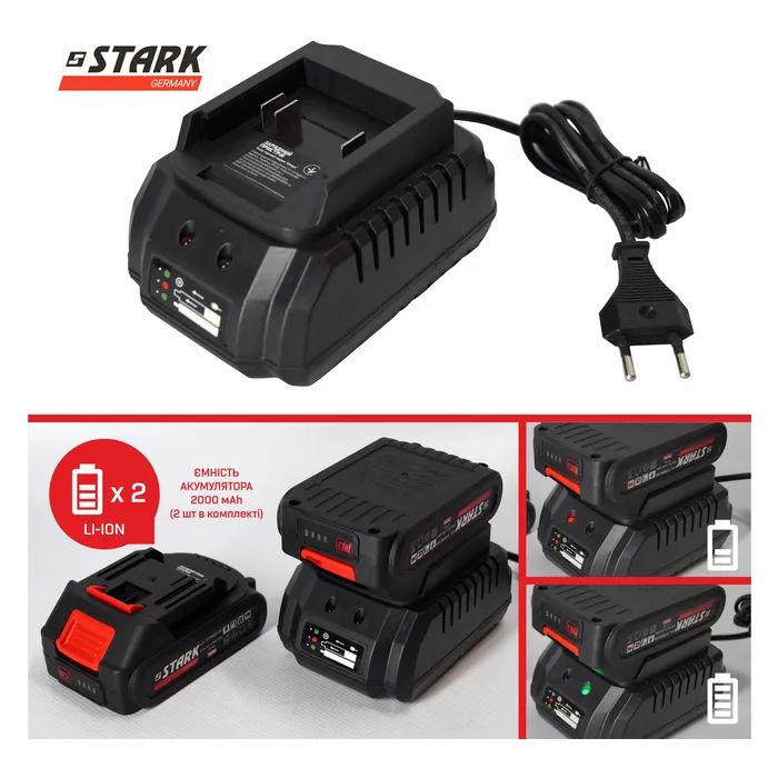 Ланцюгова пила Stark BCS-2115, 21V, 2х2Ah, 150мм (310900001) зображення 7