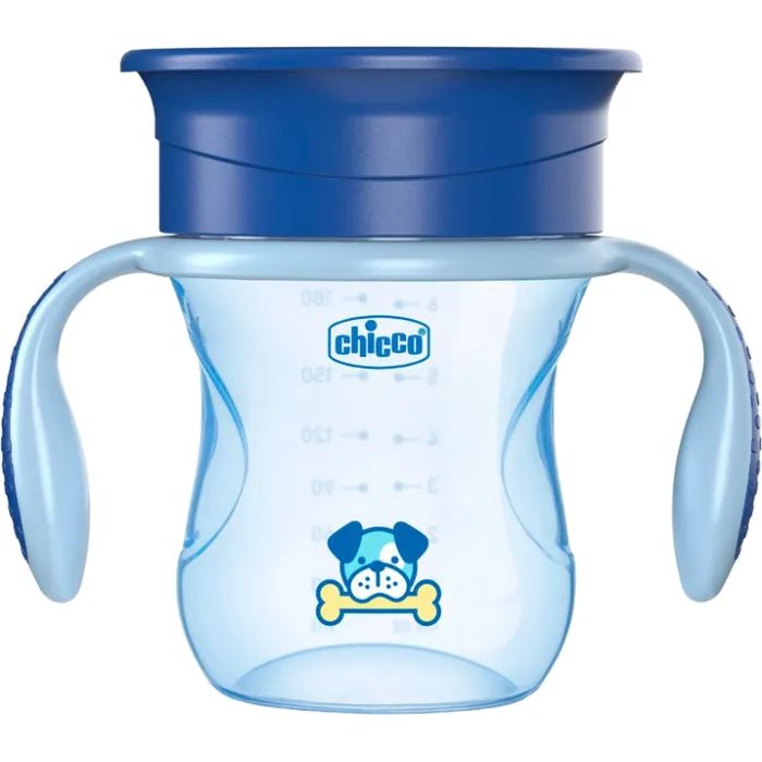 Поильник-непроливайка Chicco Perfect Cup 12 м+ Блакитна 200 мл (06951.20)