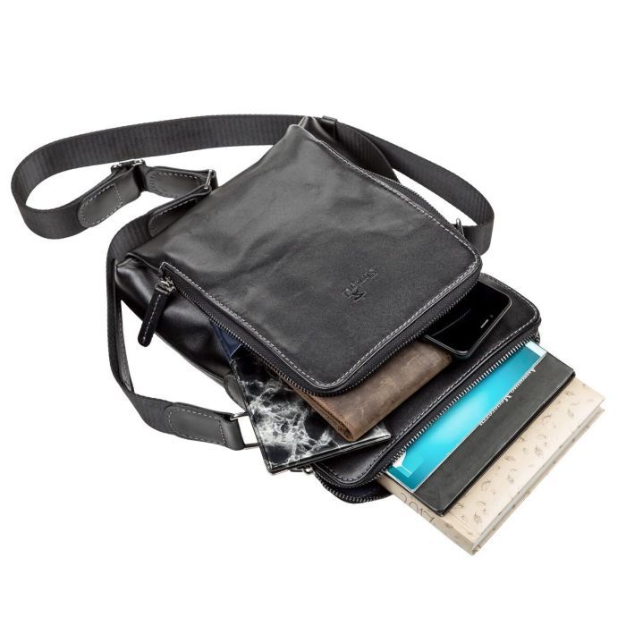 Сумка Shvigel Кожаная Черная (11101) изображение 5