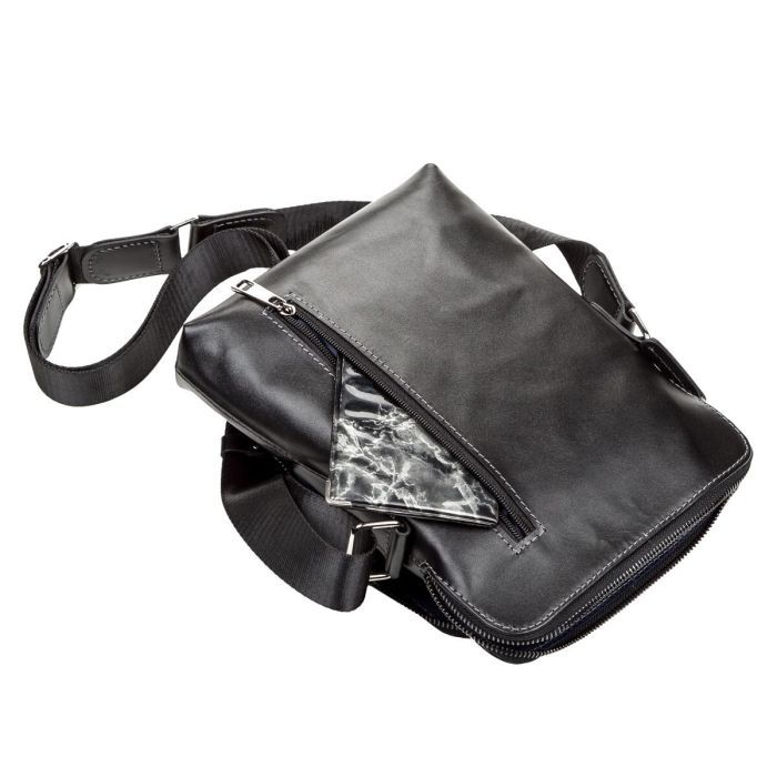 Сумка Shvigel Кожаная Черная (11101) изображение 7