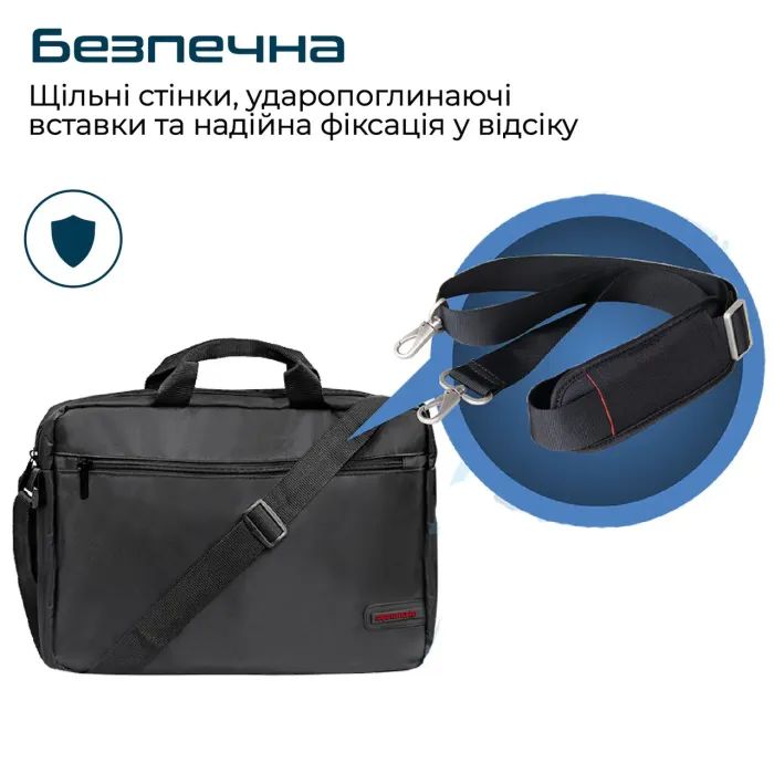 Сумка для ноутбука Promate 15.6" Gear-MB black (gear-mb.black) изображение 3