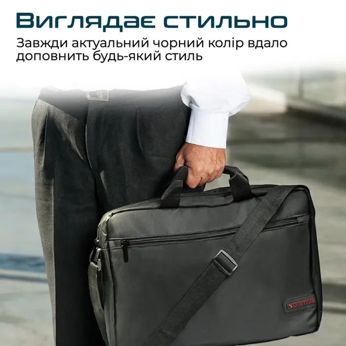 Сумка для ноутбука Promate 15.6" Gear-MB black (gear-mb.black) изображение 5