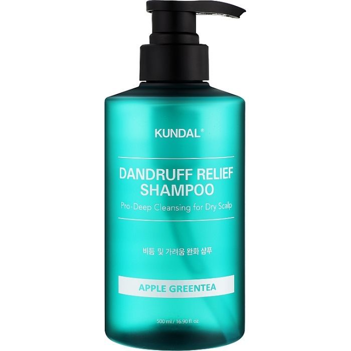 Шампунь Kundal Dandruff Relief Shampoo Apple Green Tea 500 мл (8809809426958)