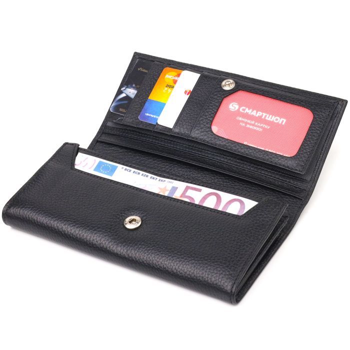 Портмоне Canpellini З натуральної шкіри Чорне (21529) зображення 5