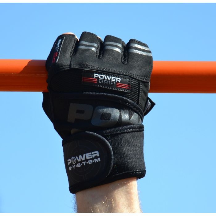 Перчатки для фитнеса Power System Power Grip PS-2800 Black M (PS-2800_M_Black) изображение 6