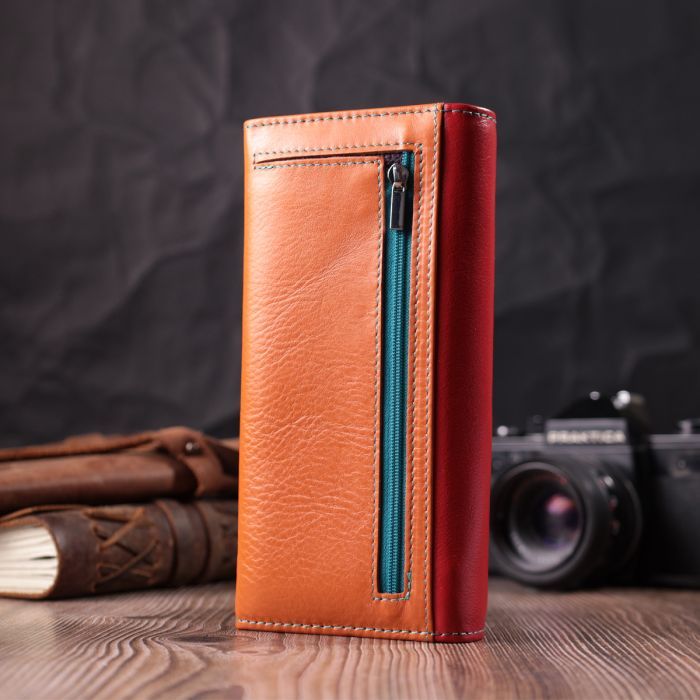 Гаманець ST Leather З натуральної шкіри Різнобарвний (22518) зображення 10