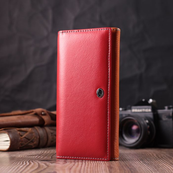Гаманець ST Leather З натуральної шкіри Різнобарвний (22518) зображення 9