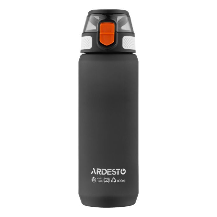 Бутылка для воды Ardesto Matte 800мл чорний (AR2281ML) изображение 3