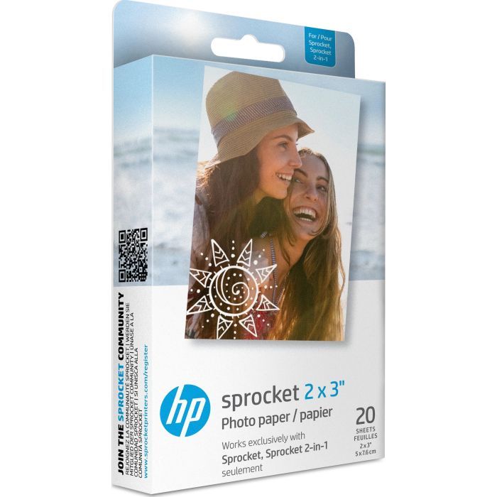 Фотобумага HP Zink для Sprocket 2"x3", glossy, self-adhesive, 20sh (HPIZ2X320)