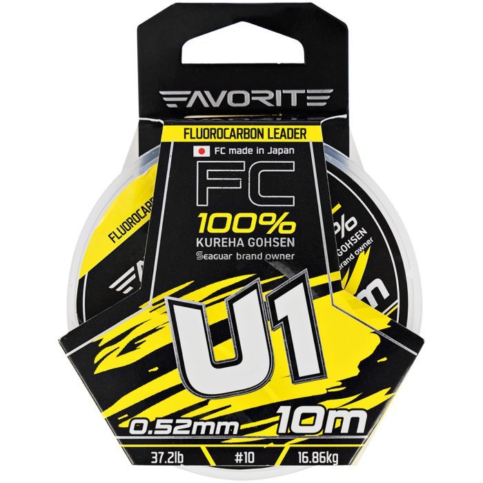 Флюорокарбон Favorite U1 FC 10m 3.5/0.31mm 14.1lb/6.38kg (1693.11.82) изображение 2