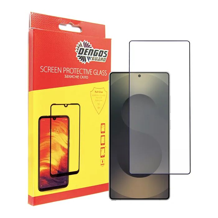 Стекло защитное Dengos Full Glue Samsung Galaxy S25 Ultra (black) (TGFG-391)