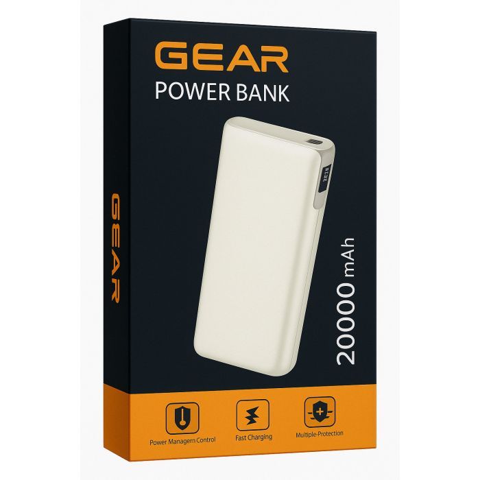 Батарея универсальная GEAR 20000mAh, PD/70W, black (DL203C) изображение 3