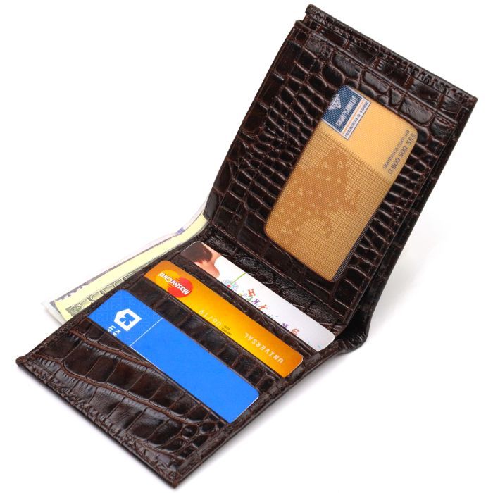 Портмоне Canpellini З натуральної шкіри Коричневе (21870) зображення 5