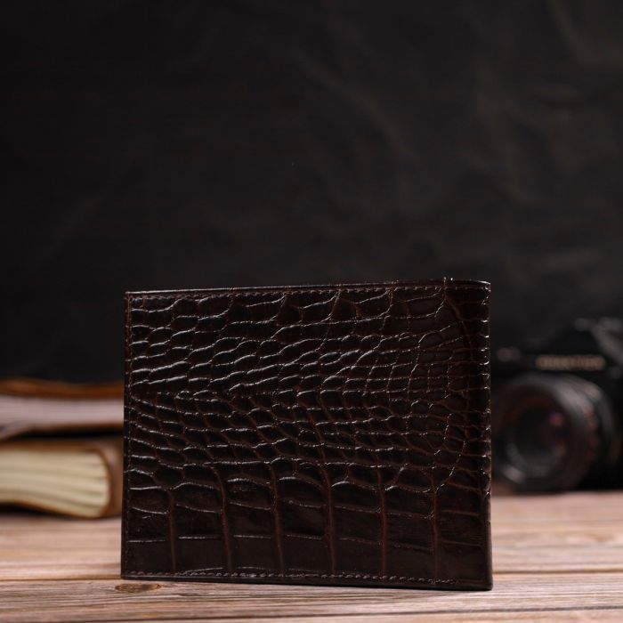 Портмоне Canpellini З натуральної шкіри Коричневе (21870) зображення 9