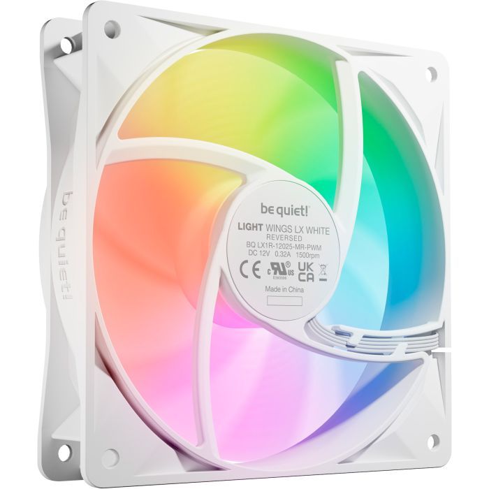 Кулер для корпуса Be quiet! Light Wings LX 120mm PWM Reverse білий (BL133) изображение 2