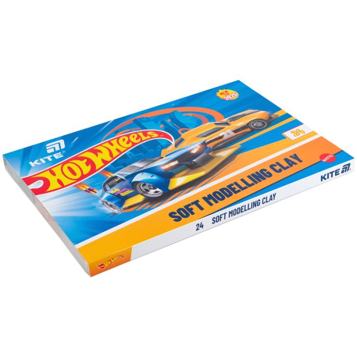 Пластилін Kite Hot Wheels восковий, 18 кольорів, 360 г (HW25-085) зображення 2