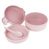 Ланч-бокс Stenson із пшеничного лушпиння "Еко" 13 х 7.5 см рожевий (TD01266 pink) зображення 2