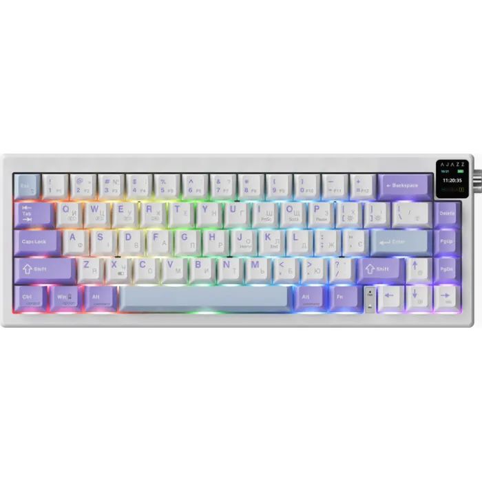 Клавиатура Ajazz AK650 Flying Fish Switch Black RGB USB/Wireless/Bluetooth UA Black (AK650-FF-BGY) изображение 2