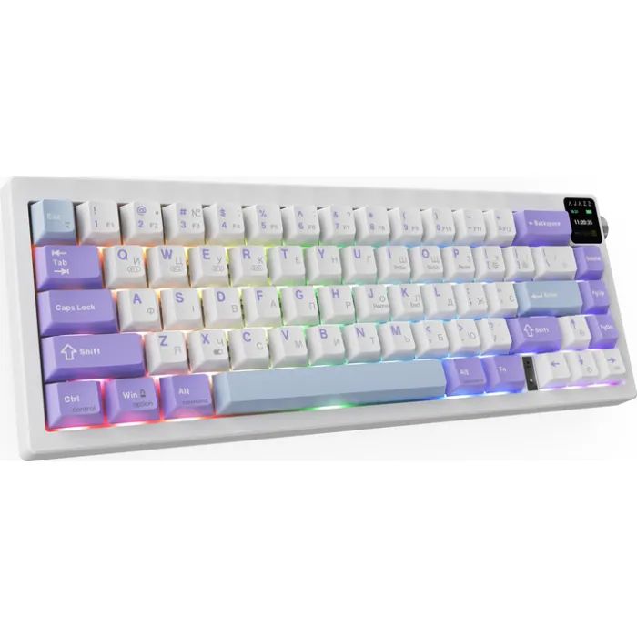 Клавиатура Ajazz AK650 Flying Fish Switch Black RGB USB/Wireless/Bluetooth UA Black (AK650-FF-BGY) изображение 3