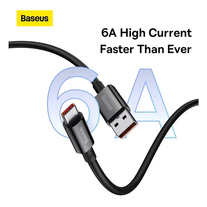 Дата кабель USB 2.0 AM to USB-C 2.0m Superior Fast Charging 100W cluster black Baseus (P10320102114-02) зображення 12