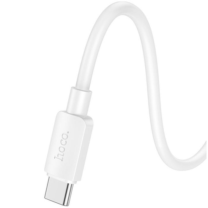 Дата кабель USB 2.0 AM to USB-C 0.25m Hyper 27W X96 white HOCO (6942007609418) изображение 3