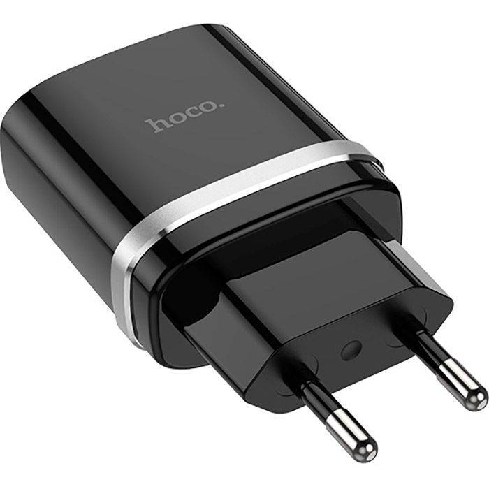 Зарядное устройство HOCO C12Q Smart USB QC3.0 + cable Micro 18W Black (6931474716279) изображение 3