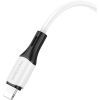 Дата кабель USB-C to Lightning 1.0m 3A 20W silicone BX79 white BOROFONE (6974443384734) зображення 2