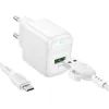 Зарядное устройство BOROFONE BAS42A Potential USB QC3.0 + cable USB to Micro 5P White (6941991113796) изображение 2