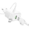 Зарядное устройство BOROFONE BAS42A Potential USB QC3.0 + cable USB to Micro 5P White (6941991113796) изображение 4