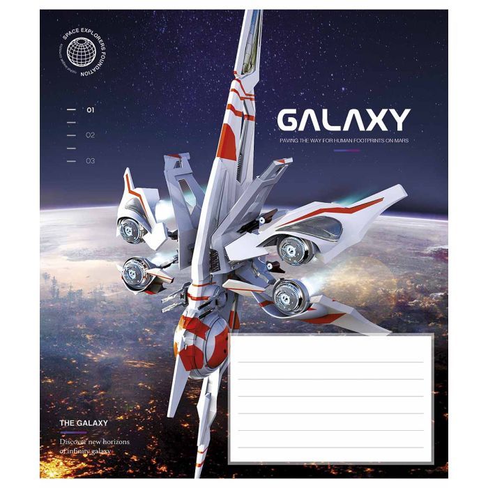 Зошит Школярик Galaxy life 12 аркушів клітинка (012-3385K) зображення 2