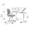 Парта со стулом Evo-kids Ergo Grey (Evo-03 Ergo G) изображение 3
