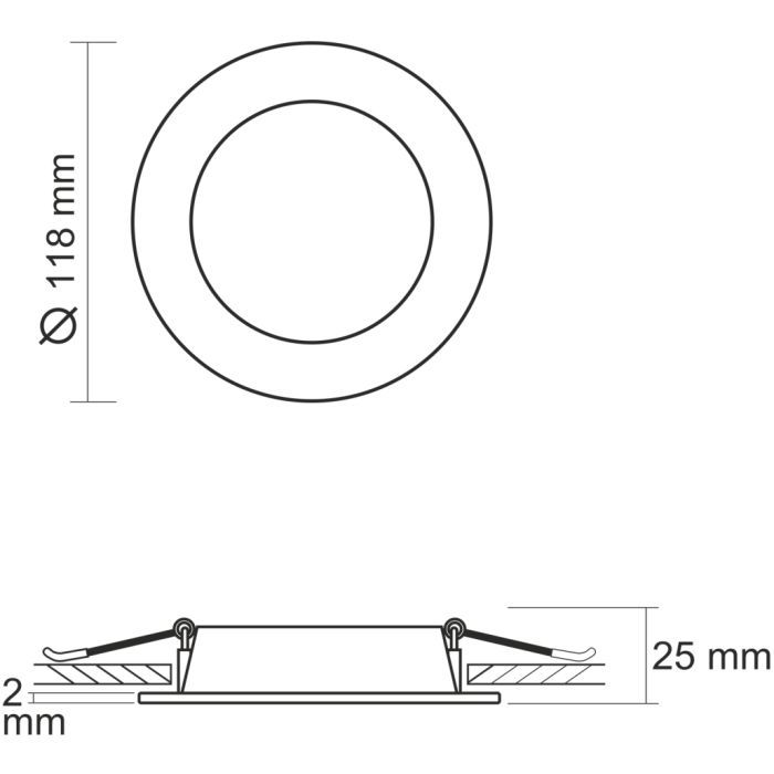 Светильник Videx LED Back вбудований круглий 9W 5000K (VL-DLBR-095) изображение 4
