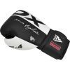Боксерские перчатки RDX F4 Boxing Sparring Gloves Hook & Loop White/Black 10 унцій (BGR-F4B-10OZ) изображение 3