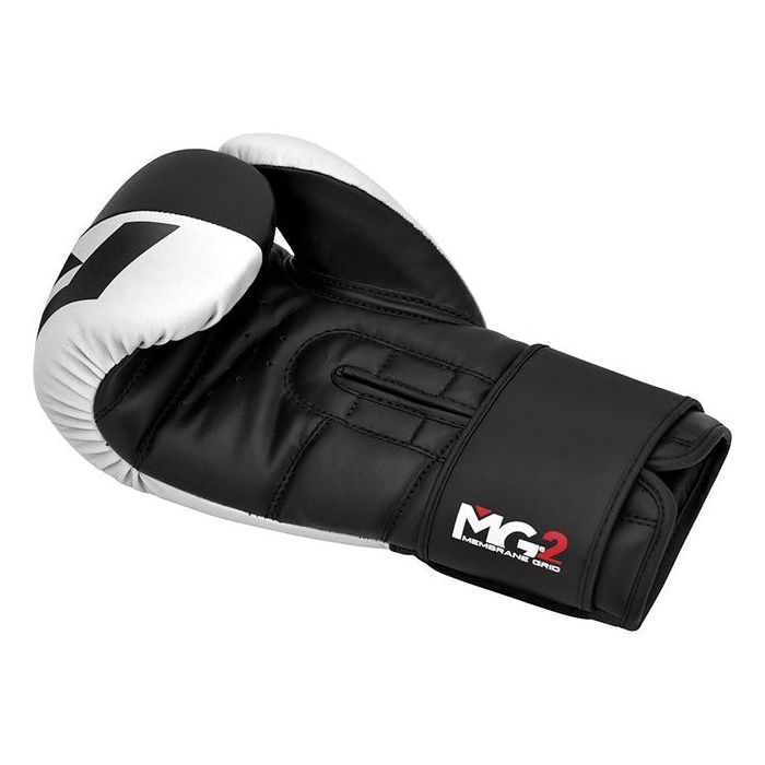 Боксерские перчатки RDX F4 Boxing Sparring Gloves Hook & Loop White/Black 10 унцій (BGR-F4B-10OZ) изображение 4