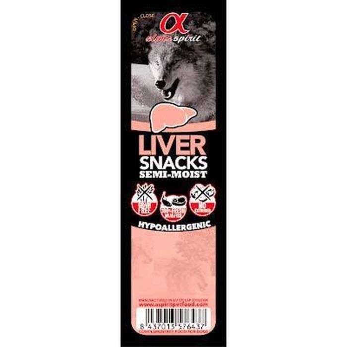 Лакомство для собак Alpha Spirit Dog Snacks Liver 35 г (8437013576437) изображение 2