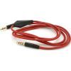 Кабель мультимедійний 3.5mm M to 3.5mm M 1.0m + microphone red Voltronic (ZDL-AUXcM/1.0m) зображення 2