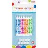 Свеча Maxi 8 шт. на торт, 8 см; 8 підставок для свічок (MX627045.F02)