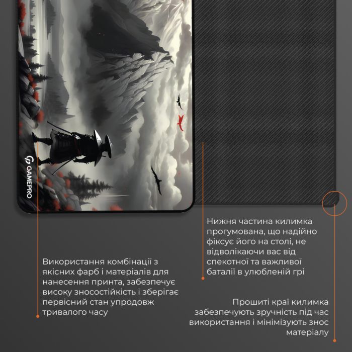 Килимок для мишки GamePro MP145RS Gray (MP145RS) зображення 6