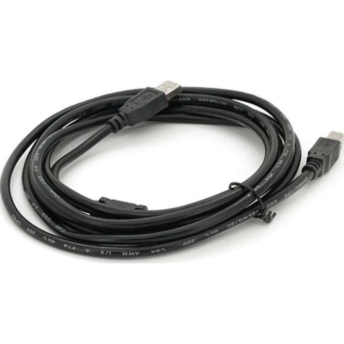 Кабель для принтера USB 2.0 AM/BM 3.0m ferrite black Voltronic (YT-AM/BM-3.0B) изображение 2