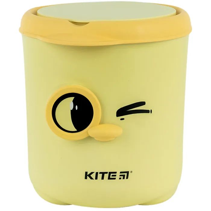 Кошик для паперів Kite Настільний контейнер для сміття, жовтий (K24-011-2)