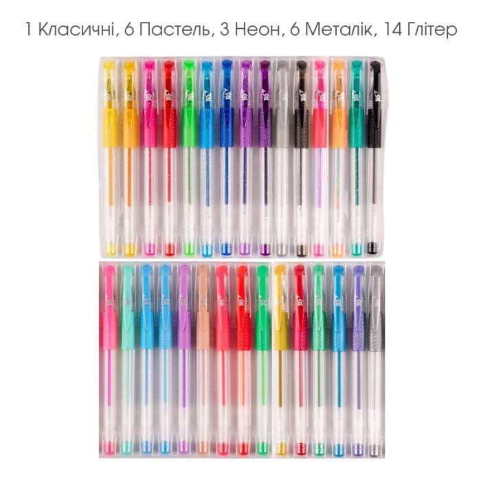 Ручка гелева Yes набір 30 штук (420435) зображення 3