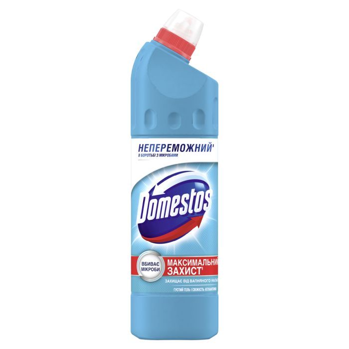 Жидкость для чистки ванн Domestos Максимальная Защита Свежесть атлантики 24 часа 750 мл (8720181679032)