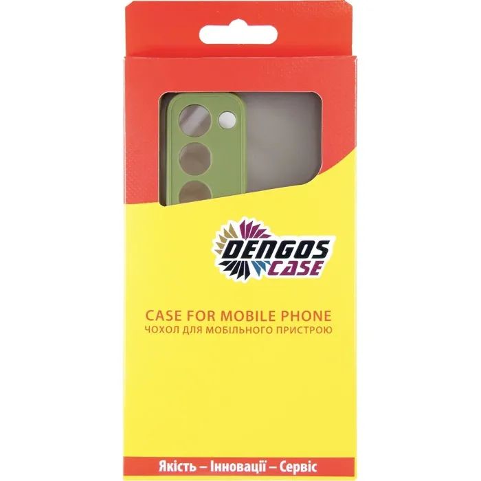 Чехол для мобильного телефона Dengos Oppo A5 4G Case Matte + Glass (Olive Green) (DG-KM-158) изображение 4