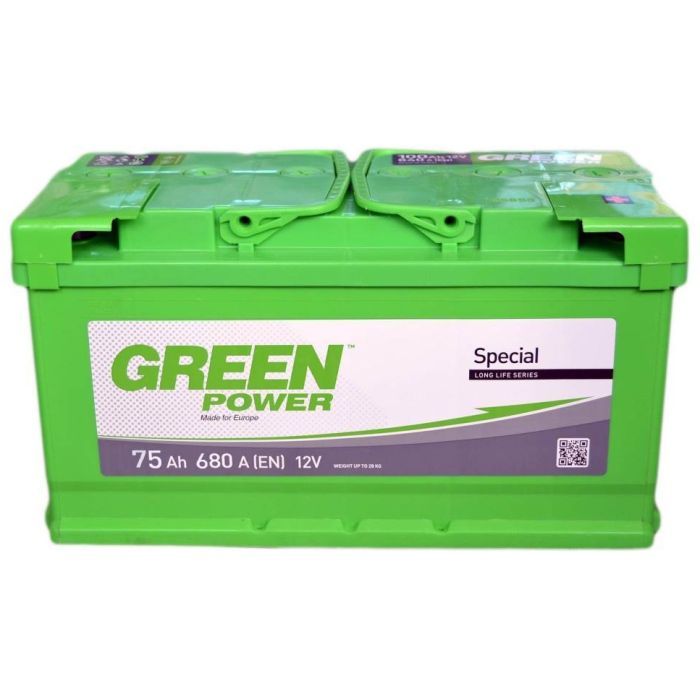 Акумулятор автомобільний GREEN POWER Standart 75Ah Ев (-/+) (680EN) (000022362) > ціни в Києві та Україні Акумулятор автомобільний GREEN POWER Standart 75Ah Ев (-/+) (680EN) (000022362)